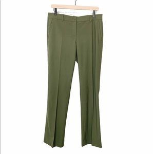 Theory Olive Green Business Casual Career Trouser Pants 8